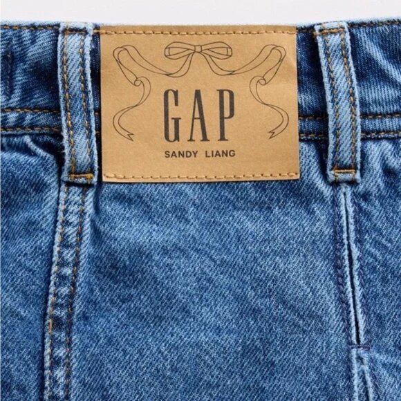 Gap x Sandy Liang Pleated Denim Skirt - Picture 5 of 9